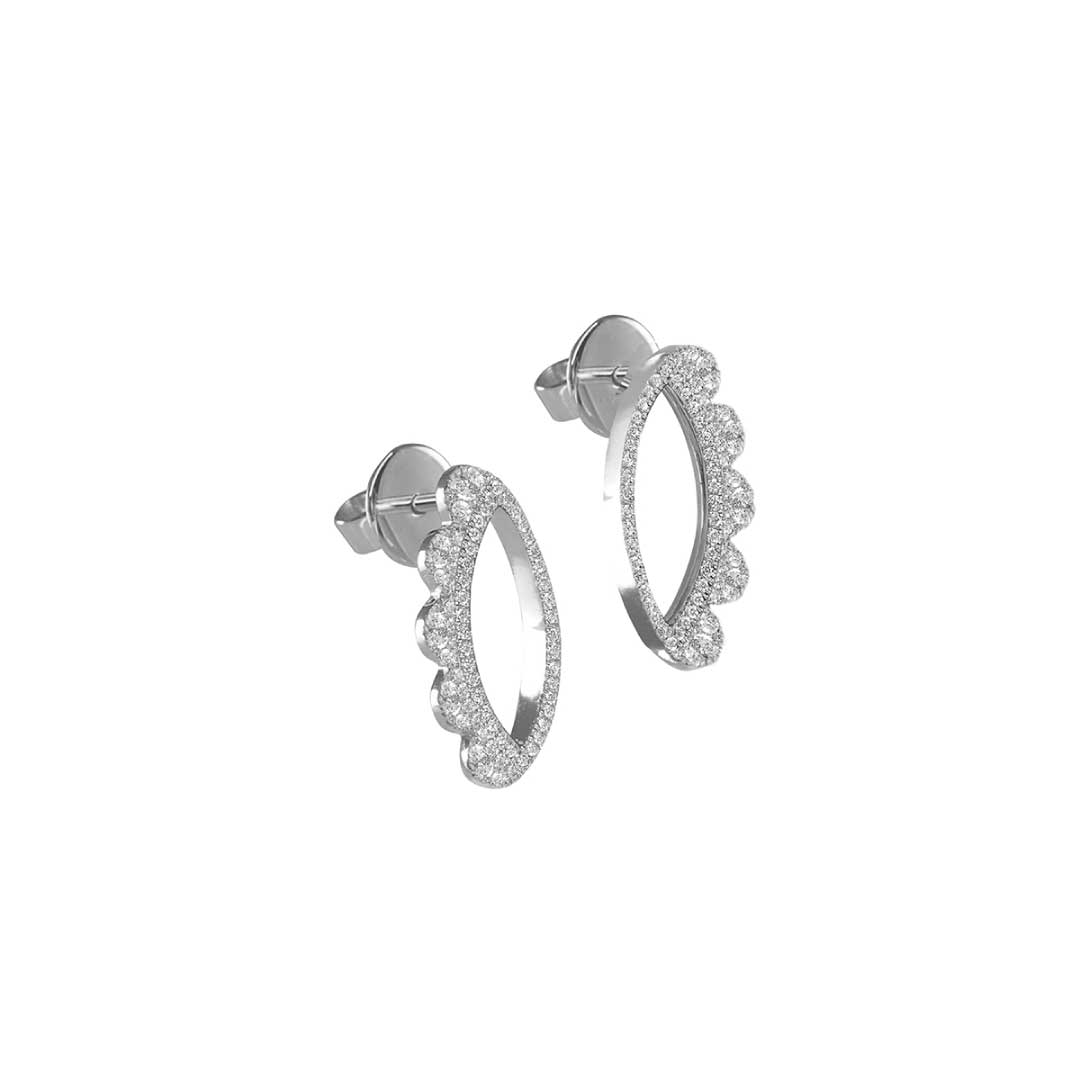 My Eyes lash Earrings - Charmaleena Jewellery