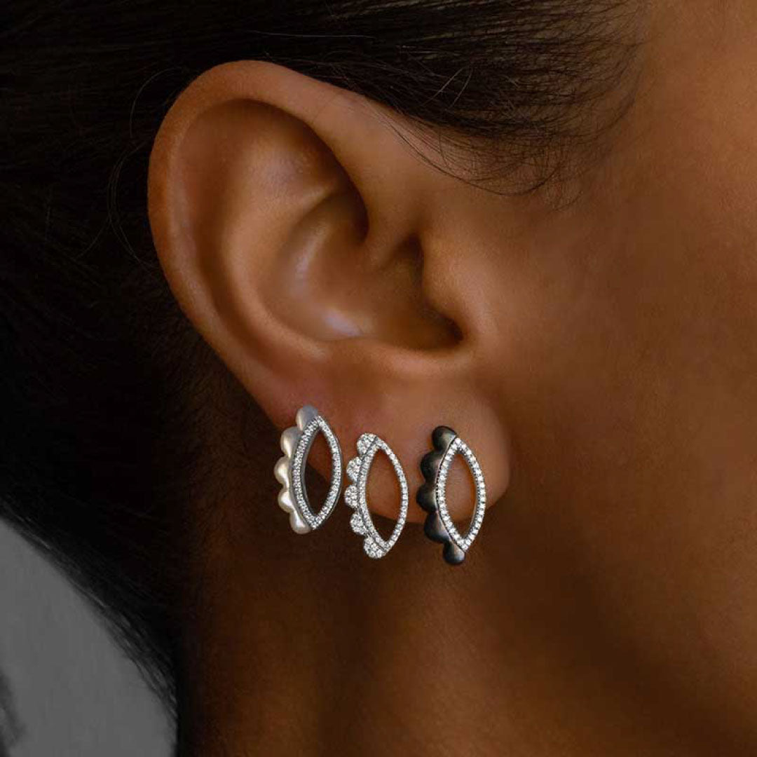 My Eyes lash Earrings - Charmaleena Jewellery