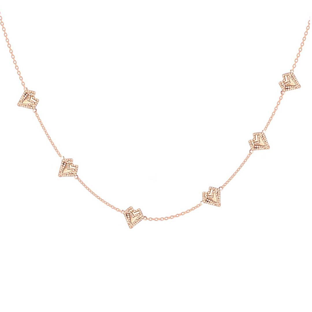 My Heart Multi Necklace - Yellow - Charmaleena Jewellery