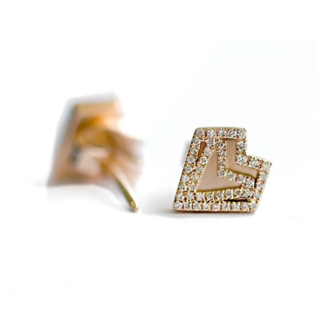 My Heart Petite Earrings. - Charmaleena Jewellery