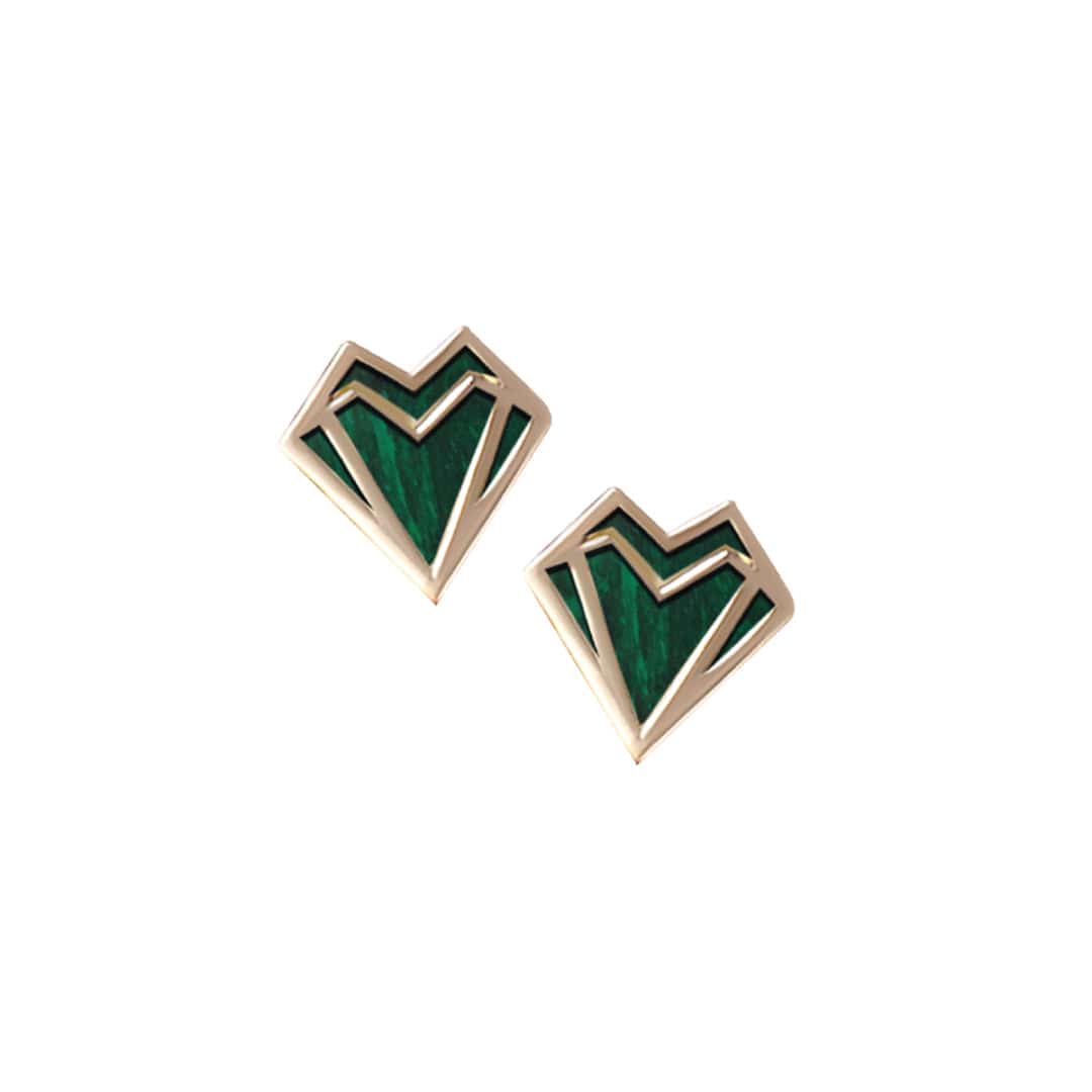 My Heart Petite Earrings. - Charmaleena Jewellery