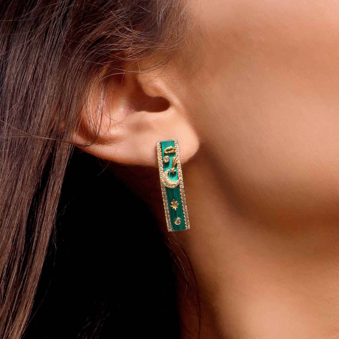 My Sky Day & Night Earrings - Charmaleena Jewellery