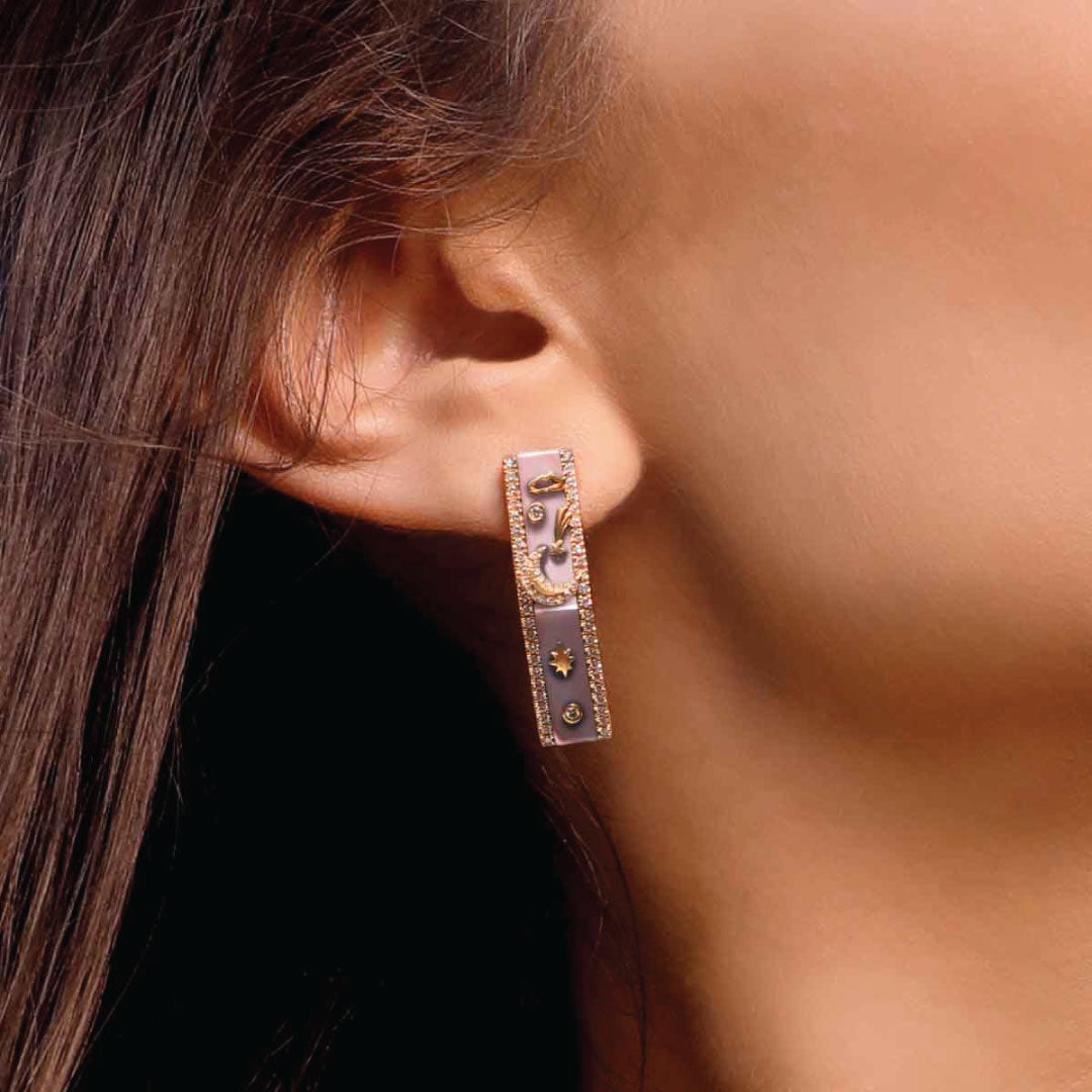 My Sky Day & Night Earrings - Charmaleena Jewellery