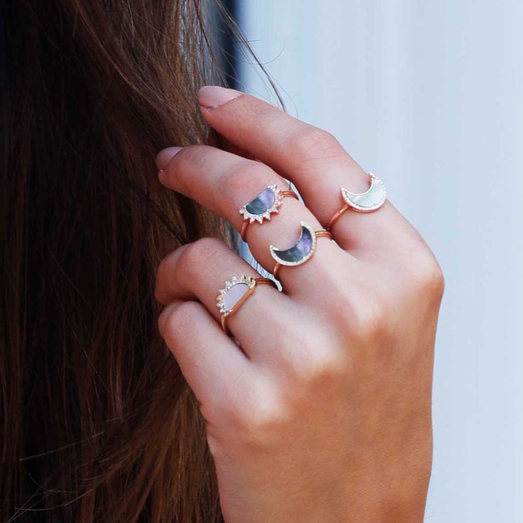 My Sky Moon Ring - Charmaleena Jewellery