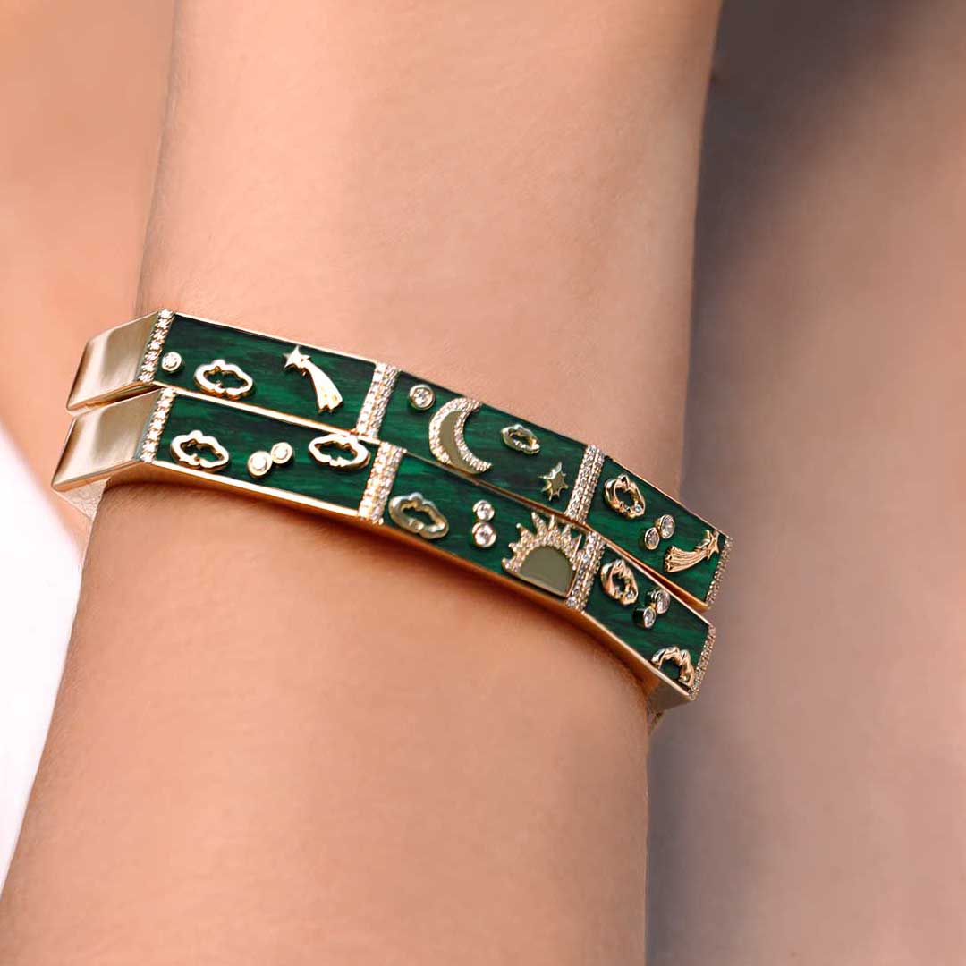 My Sky Night Bangle - Charmaleena Jewellery