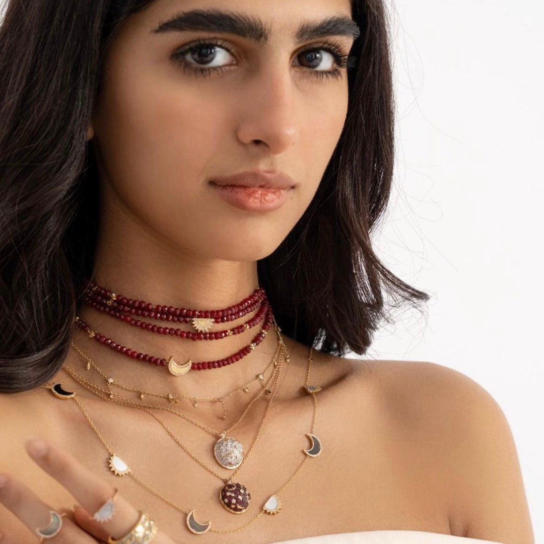 My Sky Sun & Moon Necklace - Charmaleena Jewellery