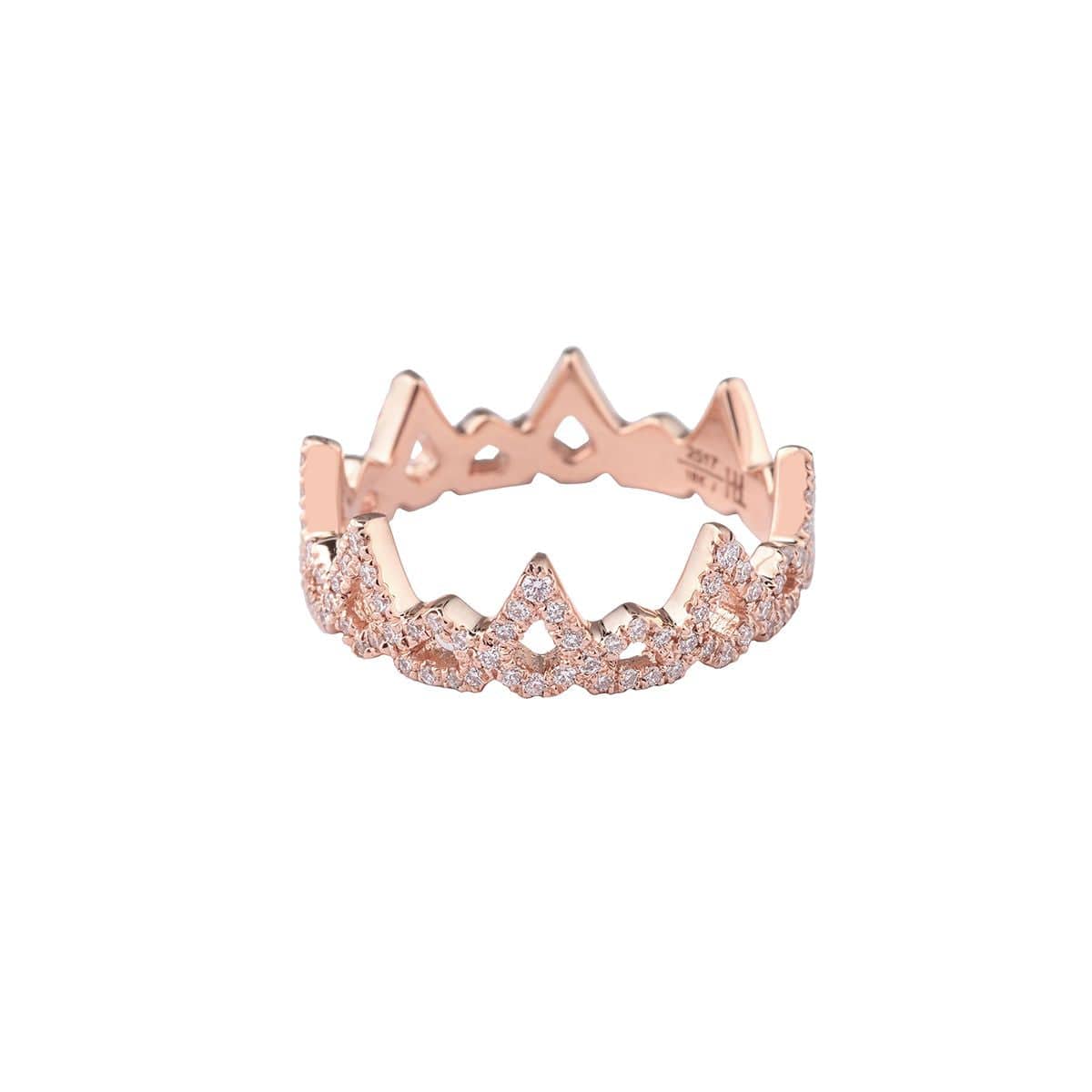 My Star Ring - Rose - Paved - Charmaleena Jewellery