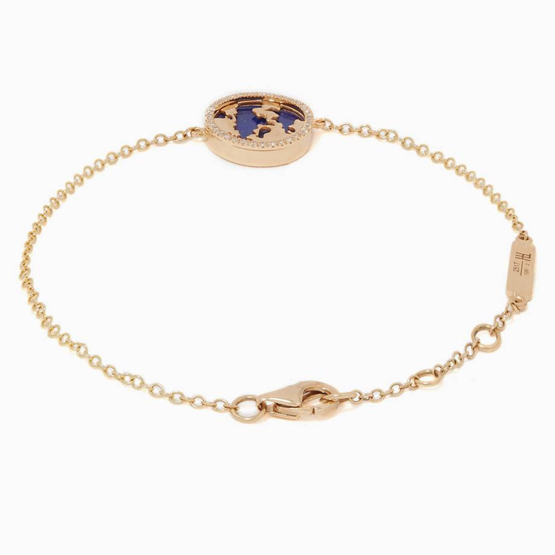 My World Bracelet - Lapis - Yellow - Charmaleena Jewellery