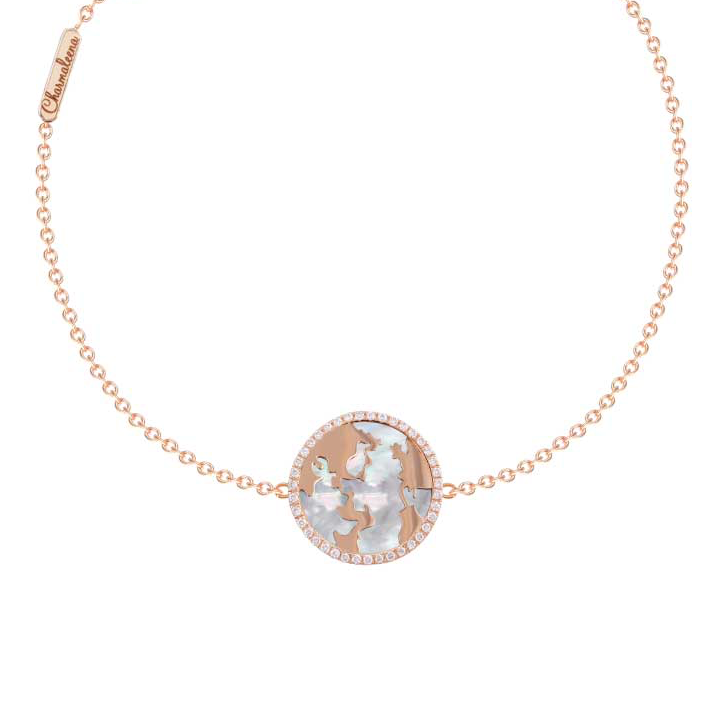 My World Bracelet - White Mother of Pearl - Yellow