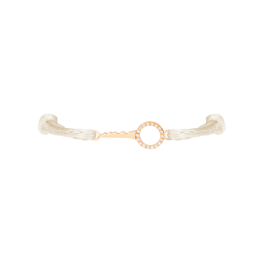 Petite Key To My Heart Pave Bracelet Yellow Gold - Charmaleena Jewellery