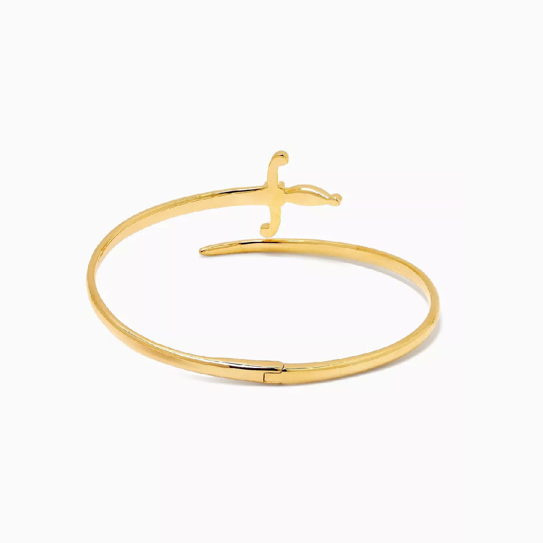Swords of Love Cuff Bracelet - Yellow - Charmaleena Jewellery