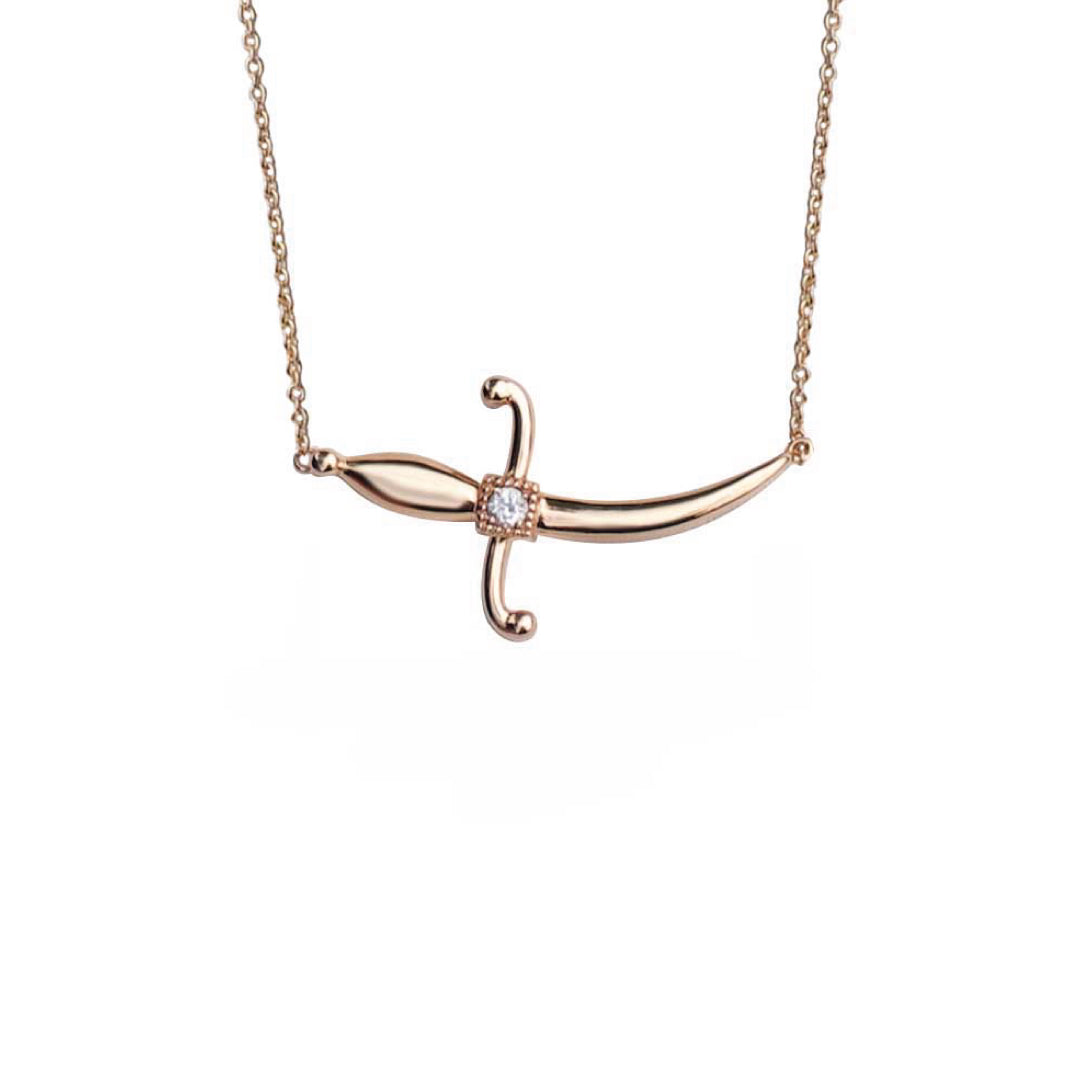 Swords Of Love Necklace - Rose - Charmaleena Jewellery