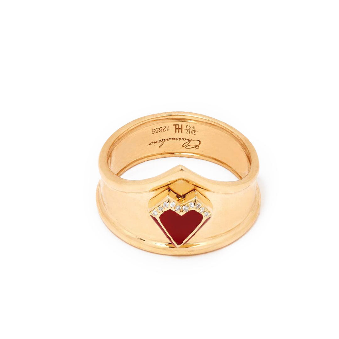 My Heart Ring - Super Hero - Paved - Charmaleena Jewellery