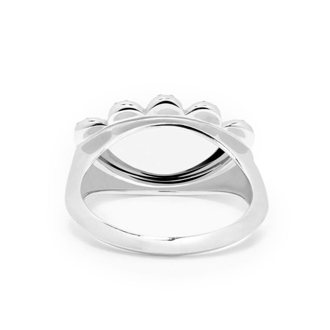 My Eyes Ring - Paved- White - Charmaleena Jewellery