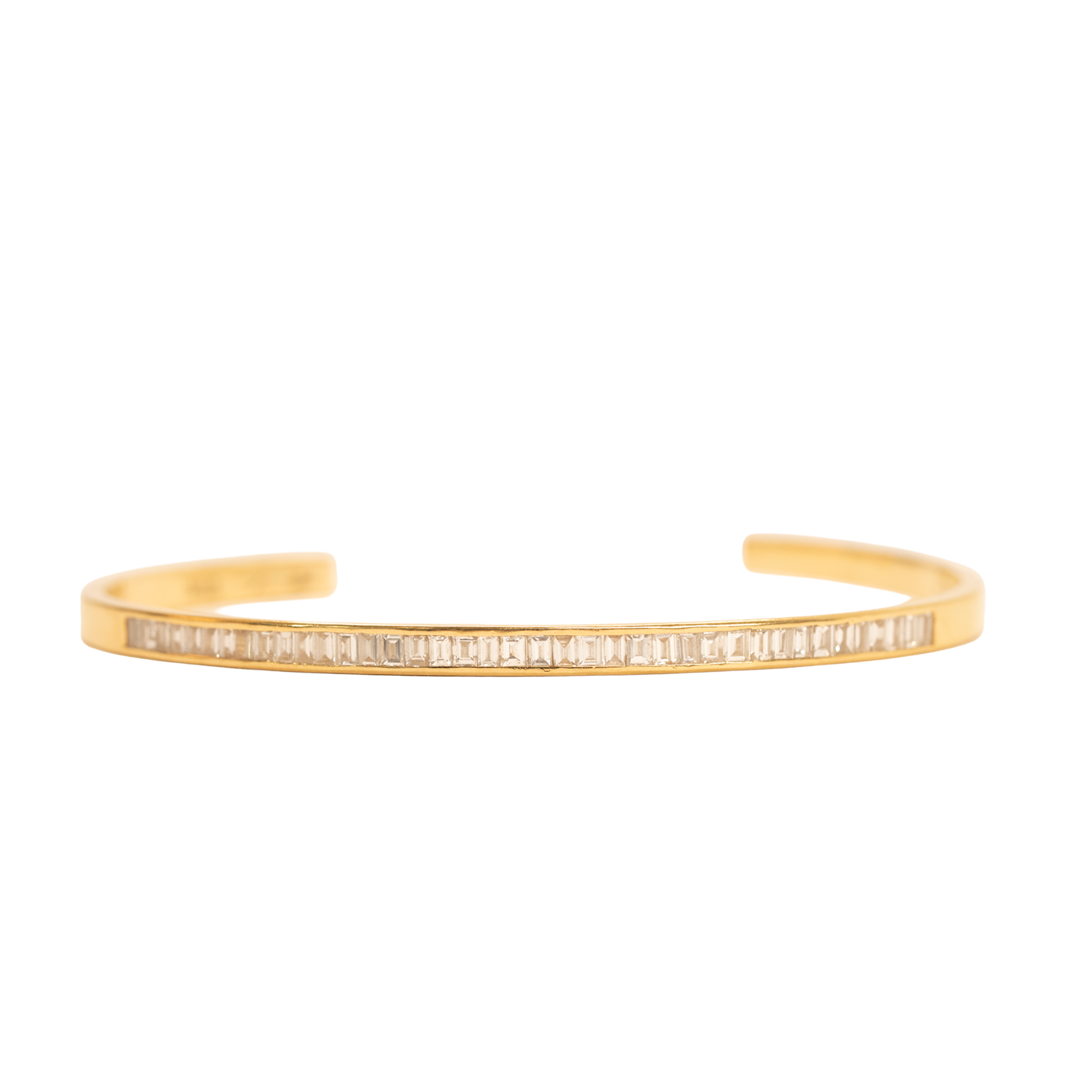 Golden- Baguette Bangle - Yellow