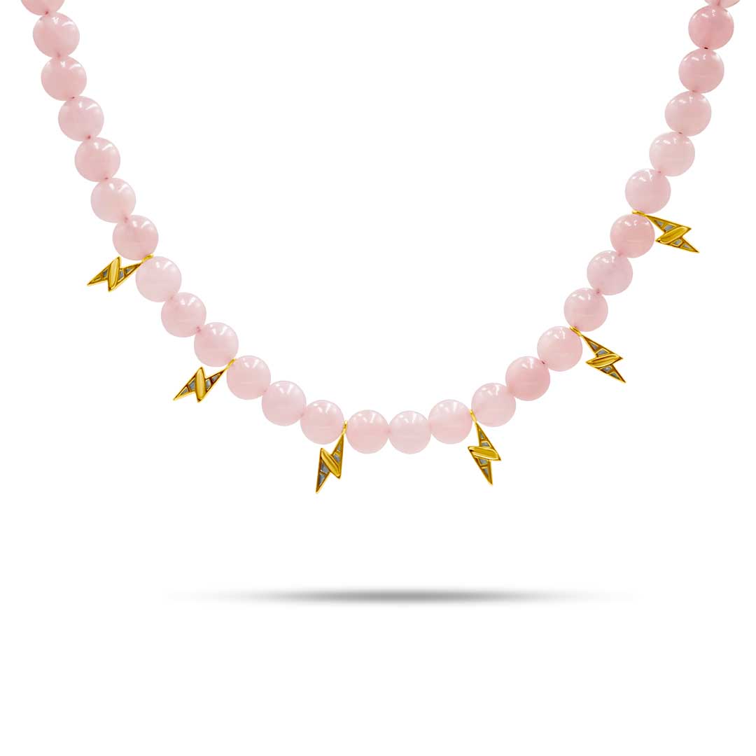 Energy Beaded Necklace - Pink - Charmaleena Jewellery