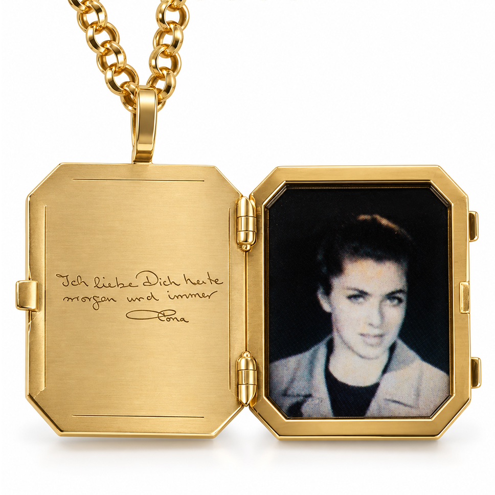 Tales & Treasures- Locket Family Picture Pendant - Paved - Charmaleena Jewellery - Diamond Jewellery - Tales & Treasures