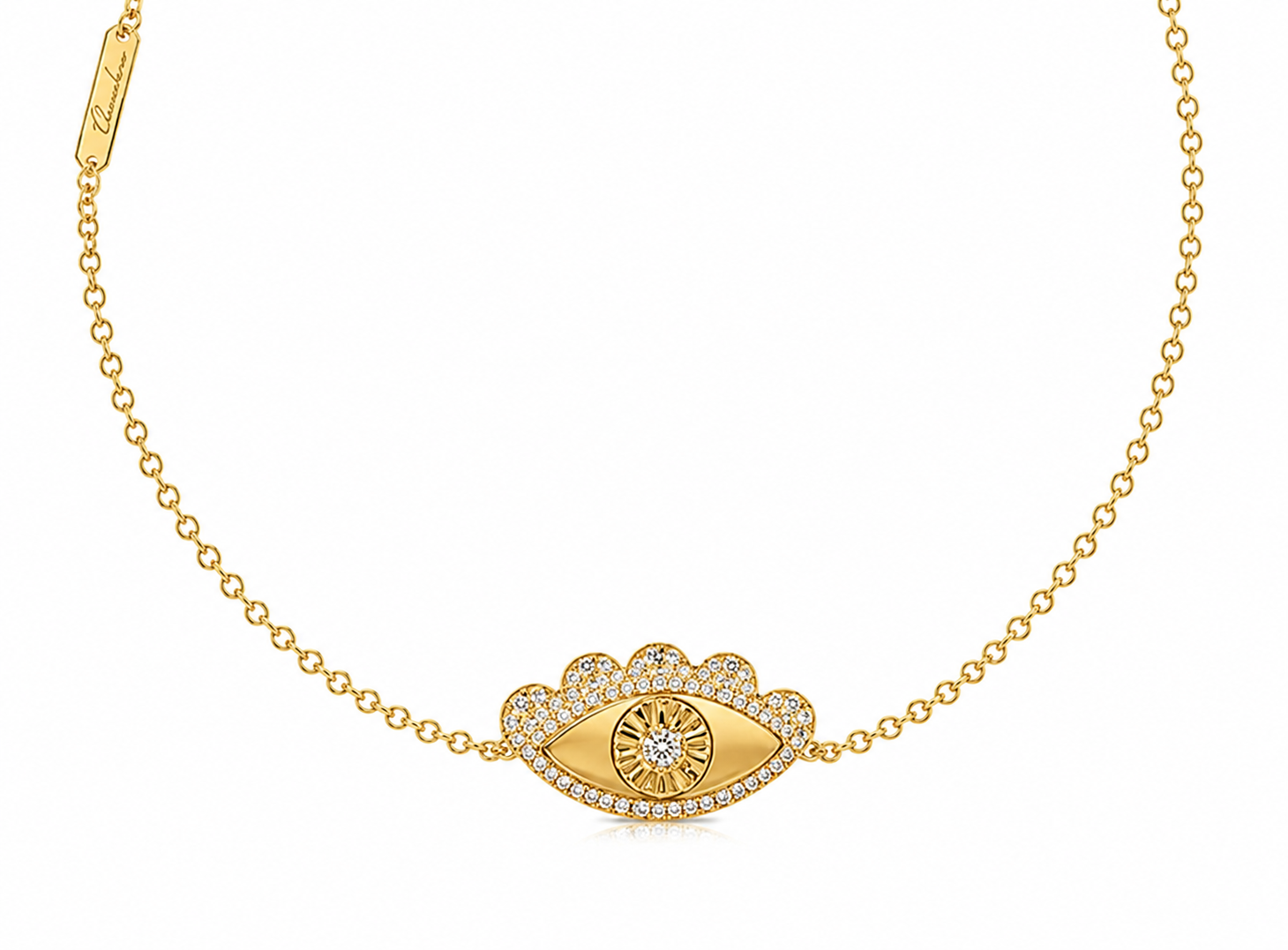My Eyes-  Bracelet - outlined -Yellow