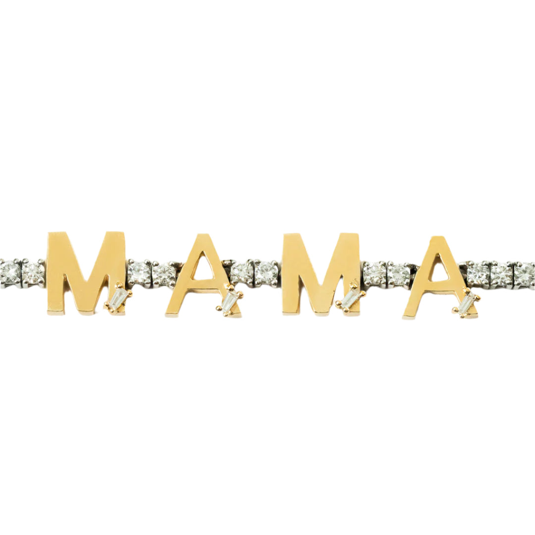 Golden - Tennis MAMA Bracelet