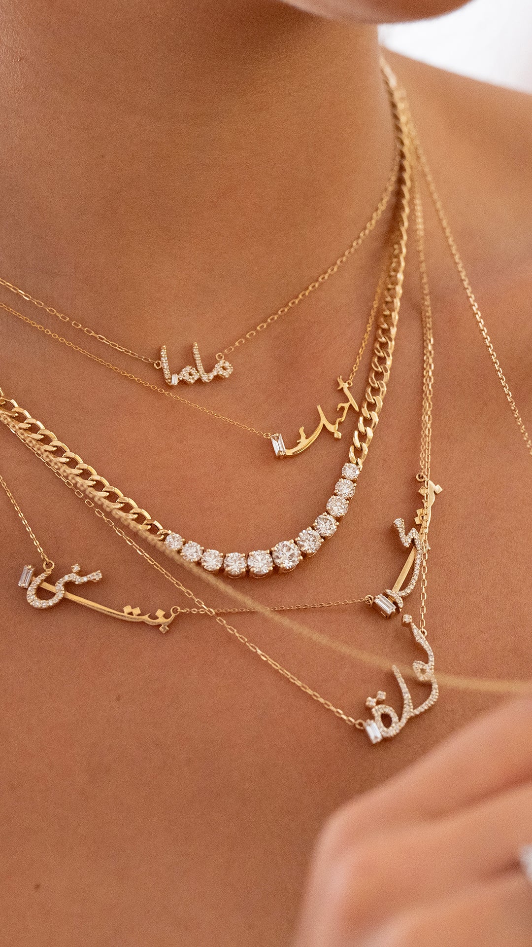 Ca–love–graphy Necklace - Three Names