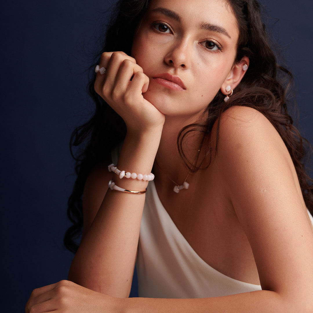 Elements Necklace - White Mother Of Pearl