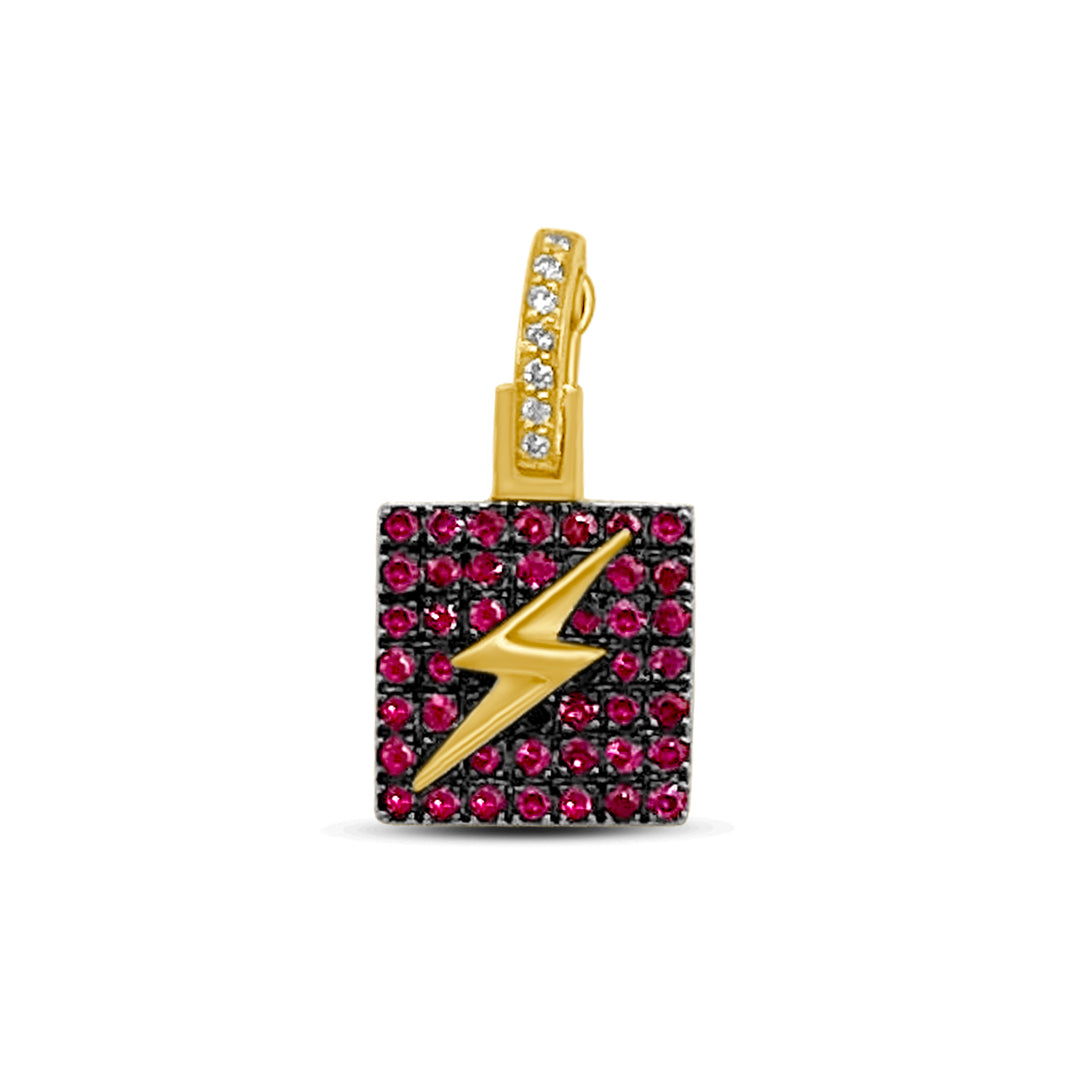 Charmed - Energy Charm - Ruby, Yellow Gold