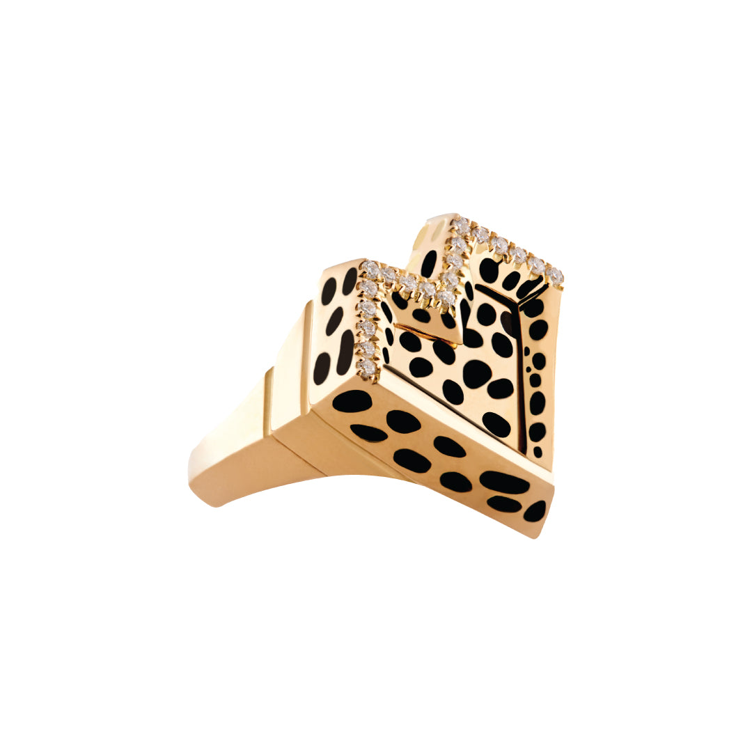 Wild At Heart Ring-Outlined Diamonds