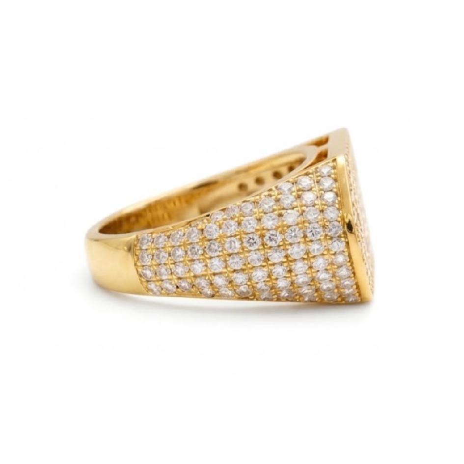Tales & Treasures-  Love Ring-Paved Diamonds - Yellow Gold