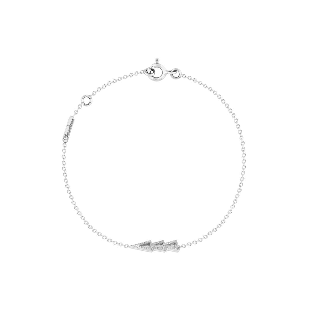 Edges Of Nature Bracelet - White - Charmaleena Jewellery