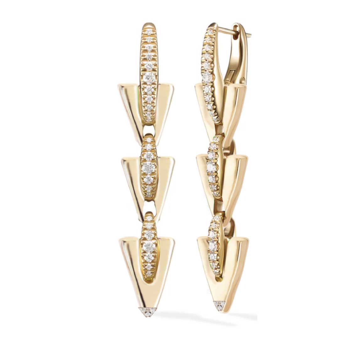 Edges of Nature Earrings - Charmaleena Jewellery