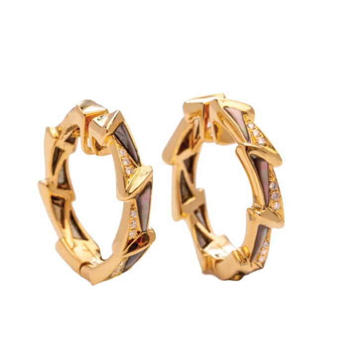 Energy Hoop Earrings - Charmaleena Jewellery