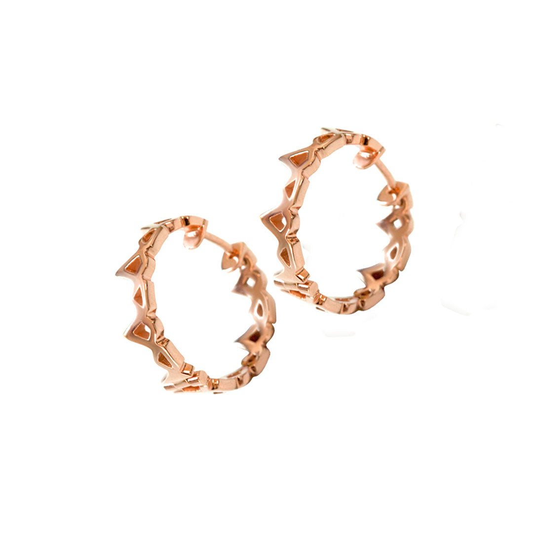 My Star Small Earrings Without Diamonds Rose Gold