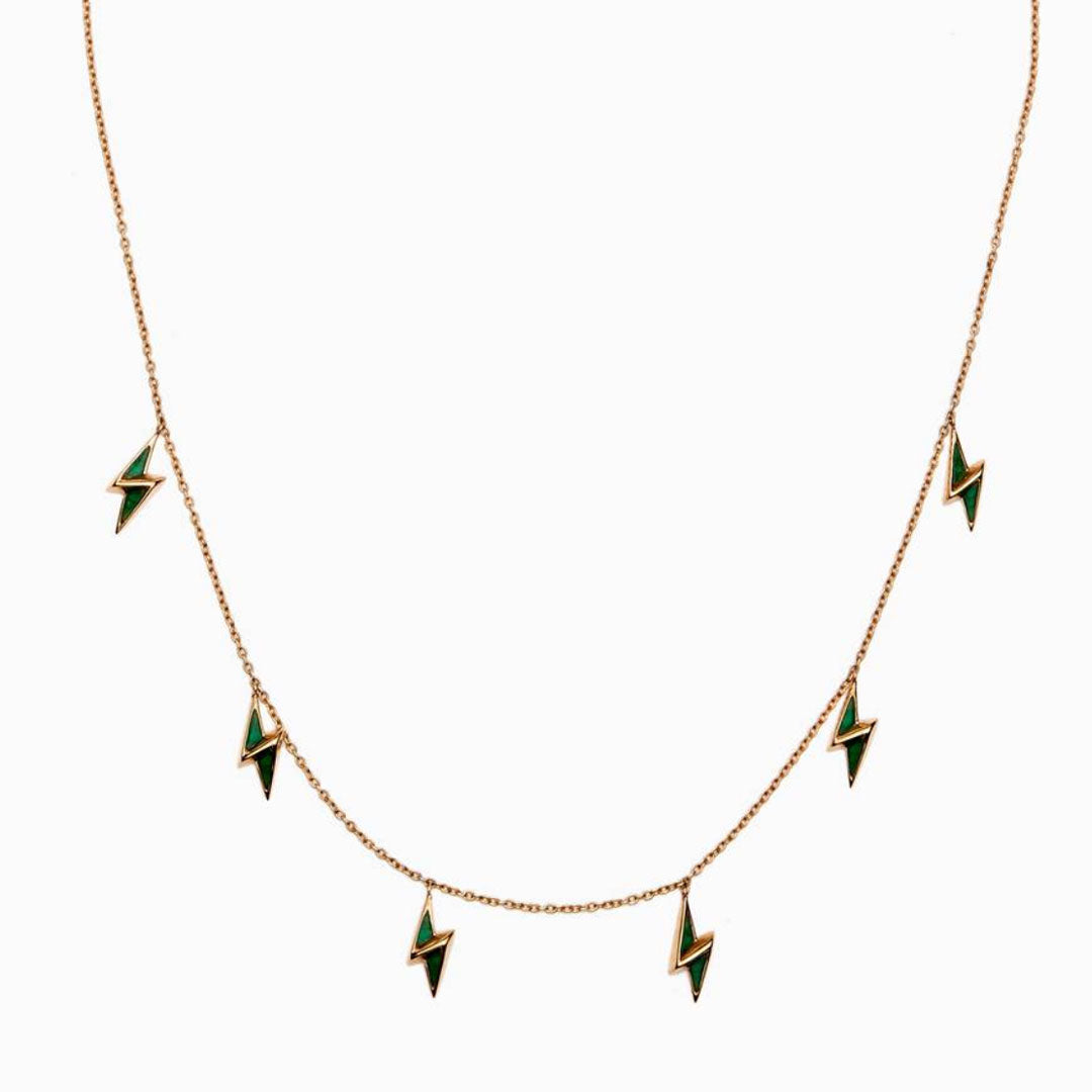 Multi Energy Necklace - Green - Charmaleena Jewellery