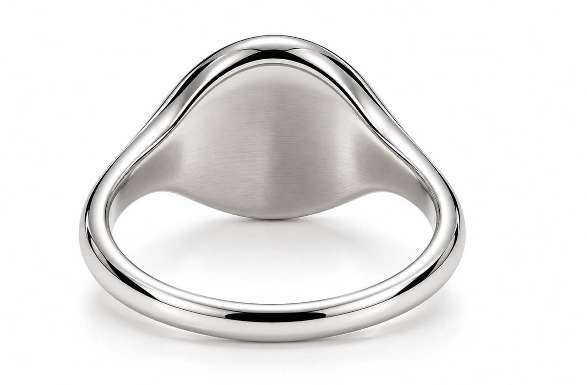 Golden - Custom Silver Signet Ring