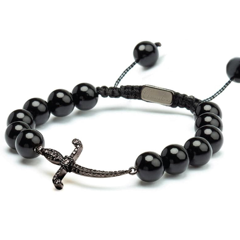 Swords of Love Bracelet - Black - Charmaleena Jewellery